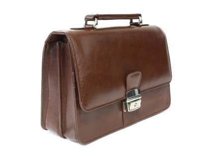 hneda panska kozena dokladova etue s drzadlom 611 2411a 40