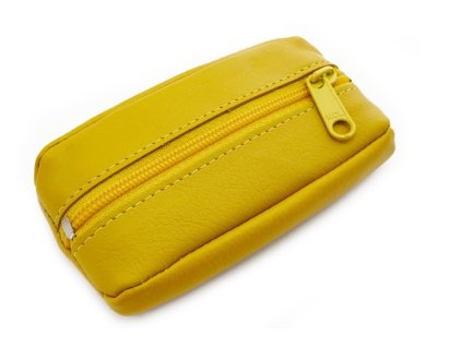 zlta kozena klucenka so zipsovym vreckom 619 2418 86