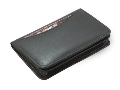 cierny kozeny vizitkar so zasobnikom 514 0004 60