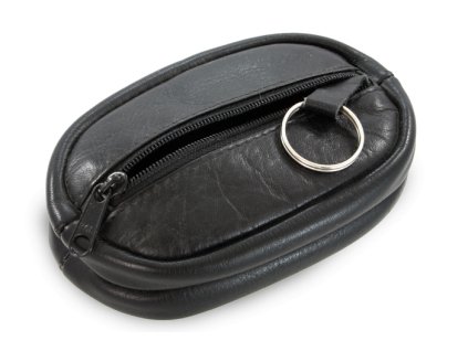 cierna kozena klucenka s dvoma velkymi zipsovymi vreckami 619 0375 60
