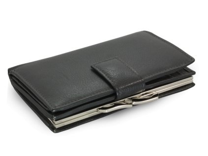 cierna damska kozena ramova penazenka so zapinkou 511 6232 60