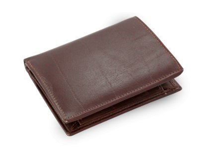 tmavo hneda panska kozena penazenka a dokladovka so zapinkou 514 1610 40