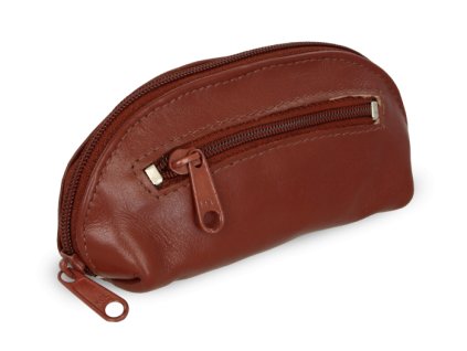 hneda kozena dvojzipsova klucenka 619 0367 41