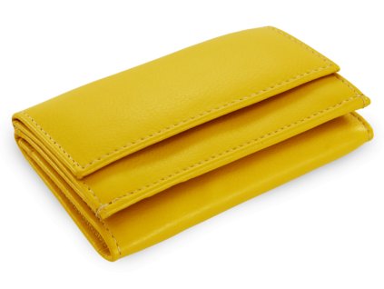 zlta damska kozena mini penazenka 511 4392a 86