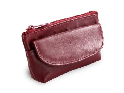 burgundy kozena klucenka so zipsovym a poklopovym vreckom 619 0369 34