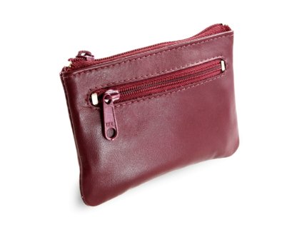 burgundy kozena dvojzipsova klucenka 619 0370 34