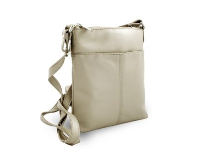 svetlosiva kozena zipsova minikabelka 212 3013 20