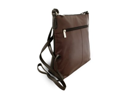 hnedo cierna kozena zipsova kabelka 212 3015 6040