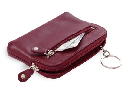 vaecsia burgundy kozena dvojzipsova klucenka 619 8104 34
