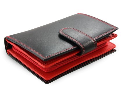 ciernocervena damska kozena penazenka so zapinkou 511 8313 6031