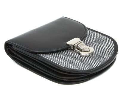 ciernobiela damska kozena penazenka so zamockom 511 1241b 60t