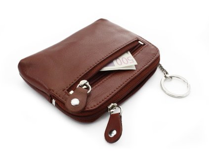 vaecsia hneda kozena dvojzipsova klucenka 619 8104 41