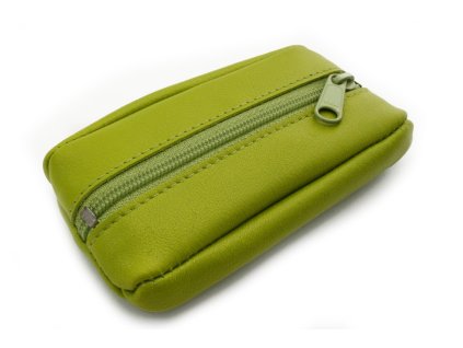svetlo zelena kozena klucenka so zipsovym vreckom 619 2418 51