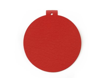 619 1211 31 nappa red christmas bauble