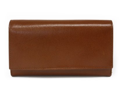 hneda damska kozena klopnova penazenka 511 2121 05