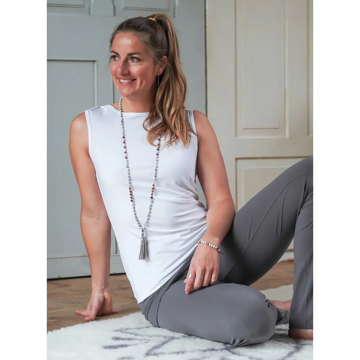 Tank top z bio bavlny - biely Veľkosť: L