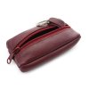 vinovo cervena kozena klucenka so zipsovym vreckom 619 2418 34