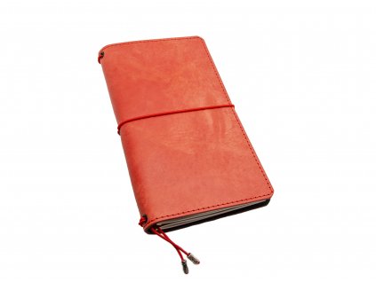 Prémiový kožený zápisník PUEBLO ve stylu Midori (Barva kůže Hořčicová, Formát/velikost Moleskine L (menší A5))