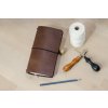Cestovatelský deník CLASSIC (Barva kůže Koňaková, Formát/velikost Moleskine L (menší A5))