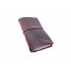 Kožený zápisník HILMAR ve stylu Midori (Barva kůže Vínová, Formát/velikost Moleskine L (menší A5))
