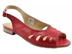 89 cervene sandalky damske pekne levne s leskem otevrena spice
