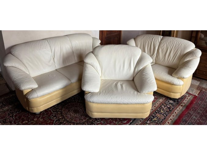 Kožená sedací souprava 3+2+1