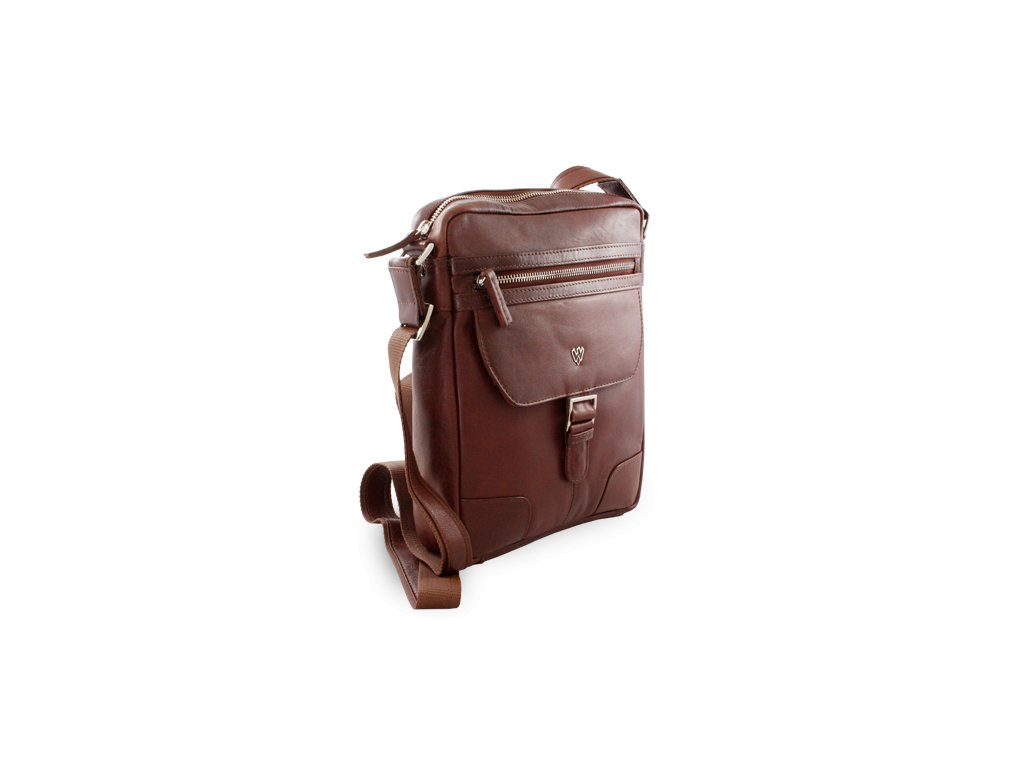 hnedy pansky kozeny zipovy crossbag 215 1792 40