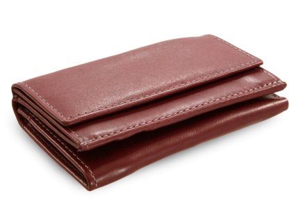 burgundy damska kozena mini penezenka 511 4392a 34