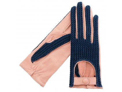 Myra dámske kožené rukavice s pletenou vrchnou stranou