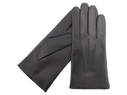 Basic man pánske kožené rukavice bez podšívky