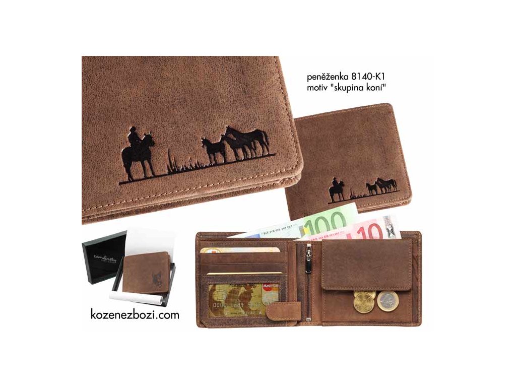 Peňaženka 40 "skupina koní"