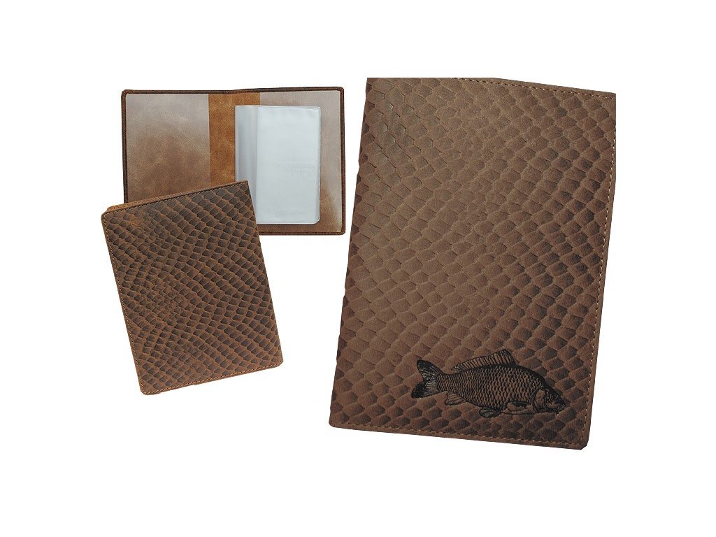 Šupinaté púzdro na rybárske doklady "kapor"