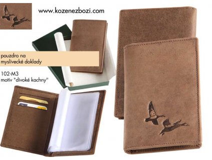 Carcasă pentru documente de vânătoare „Wild Ducks”