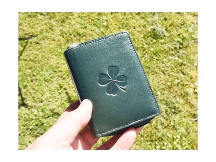 Minipénztárca 8123 "Négylevelű lóhere" zöld