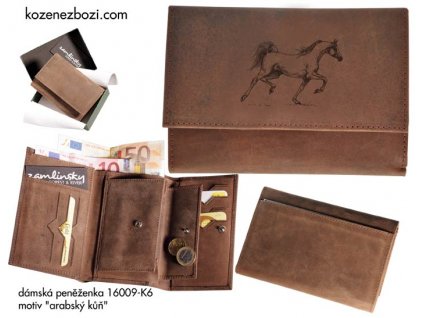 Peňaženka dámska 009 "arabský kôň"