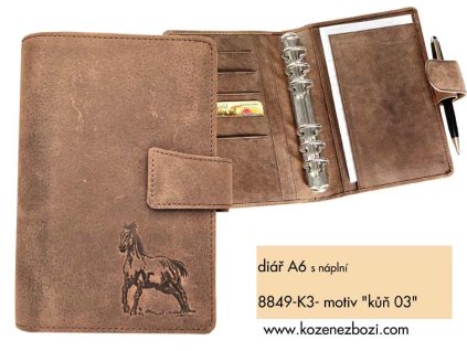 Diář A6 "Kůň 03"