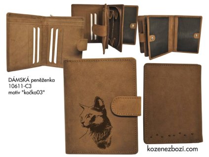 Dámská Peněženka - "Kočka 03" - 11