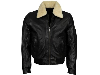 3308 3 panska kozena bunda pilot aurum pravy kozisek brixton cerna