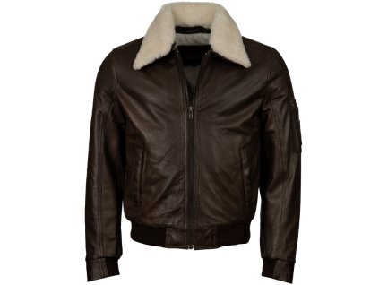 3311 3 panska kozena bunda pilot pierce pravy kozisek brixton hneda