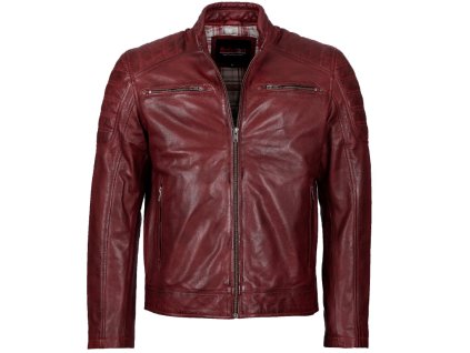 3164 2 panska kozena bunda red classic brixton cervena (1)