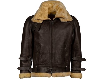 3369 4 panska kozena zimni bunda bomber lazare pravy kozisek brixton hneda