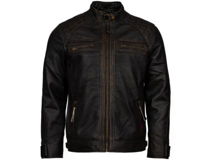 3350 3 panska kozena bunda delux cort brixton hneda