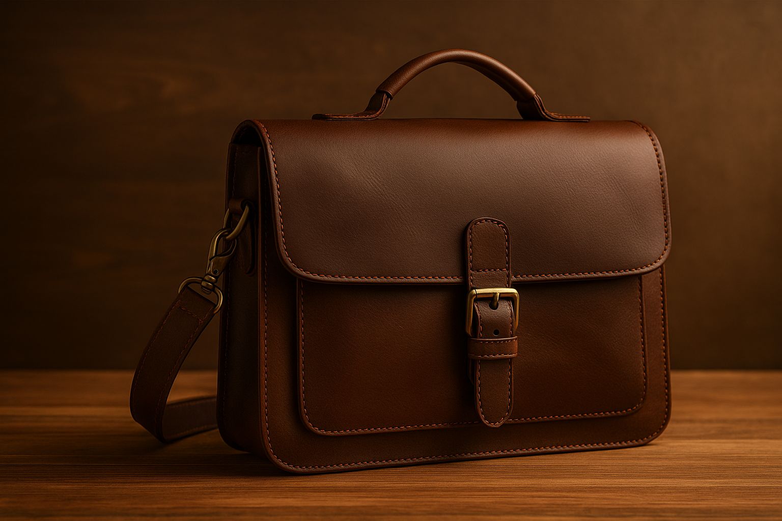 Luxusní hnědá kožená taška z pravé kůže – KOŽENÝ SHOP CZ