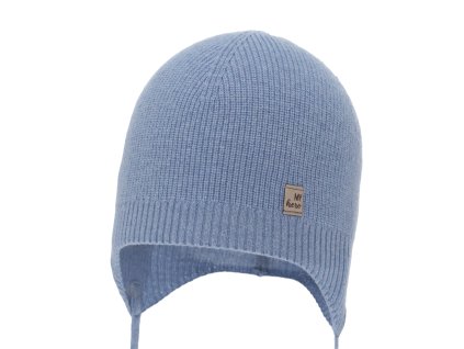 slo pm Chlapecka podzimni jarna ciapka modra merino vlna s kasmirom zavazovacia Tono 14908 3