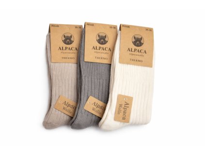 Dámské ponožky Alpaca 90% 3kusy