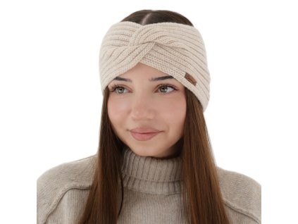 cze pm Damska zimni celenka svetle bezova 100 merino vlnena Veka 15252 2