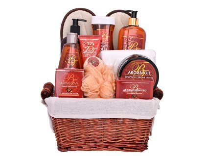 Luxusný darčekový kôš kozmetiky s arganovým olejom