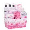 Dárkové balenie kozmetiky s ružovou vodou z boku