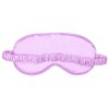 Maska na oči na spanie fialová zozadu