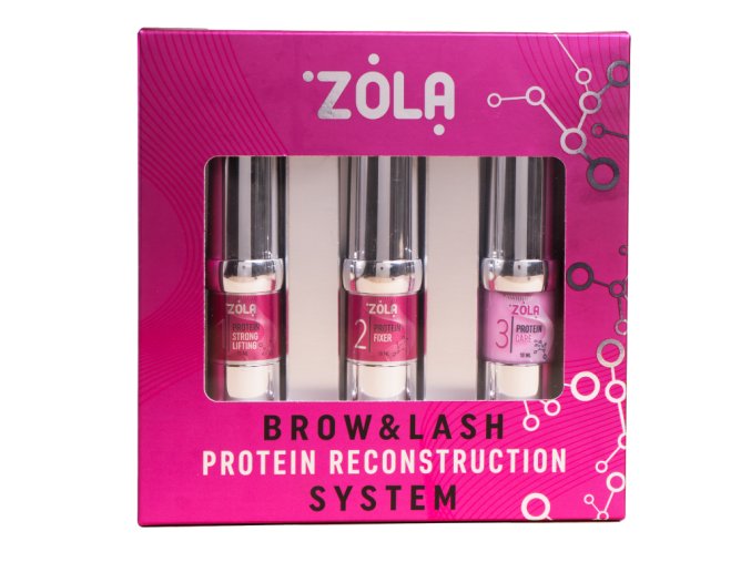 ZOLA Lash & Brow Protein Reconstruction System sada na laminaci oboci a ras